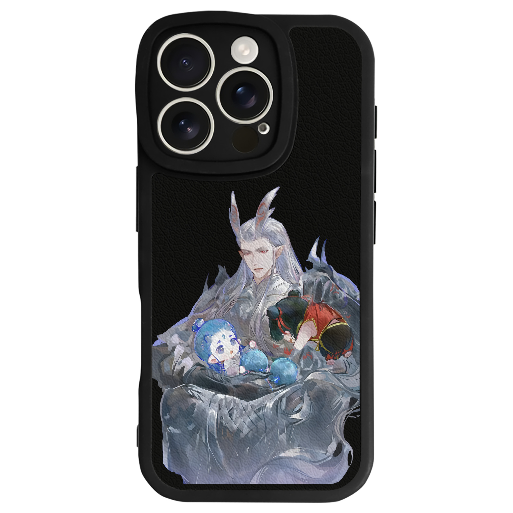 （画像用） Ne Zha 2 ナタ 魔童の大暴れ 【iPhone 16シリーズ対応】シリコンスマホケース（レザー調） 材質：シリコン